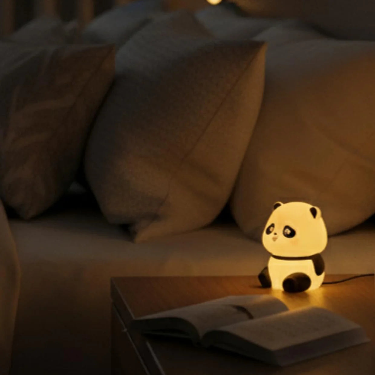 Happyclick Cute Mini Panda Night Light Lamp (1 Pc)