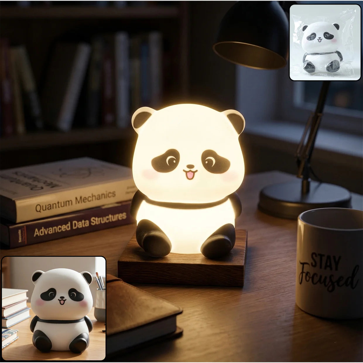 Happyclick Cute Mini Panda Night Light Lamp (1 Pc)