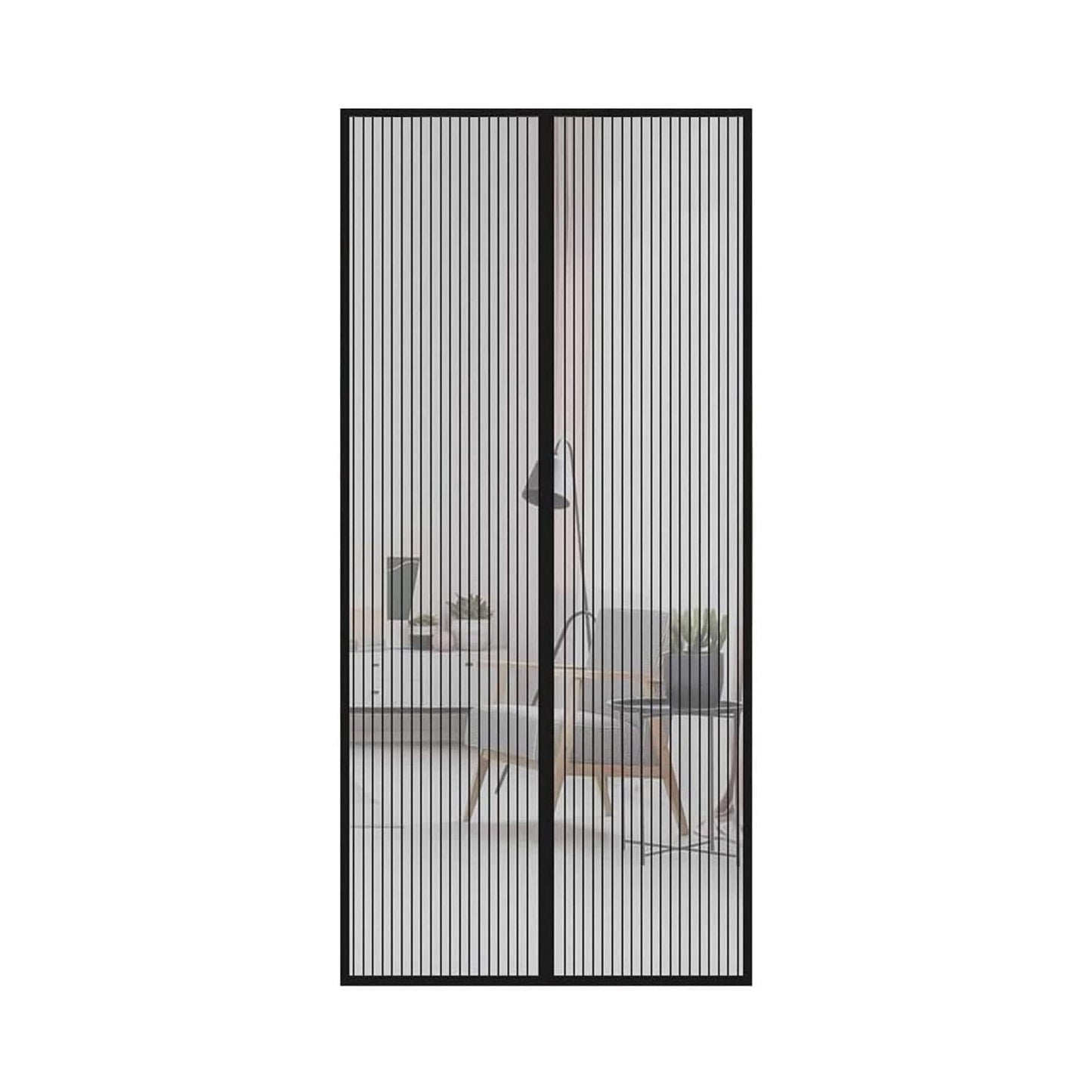 Magic Mesh screen door installed on a home door frame