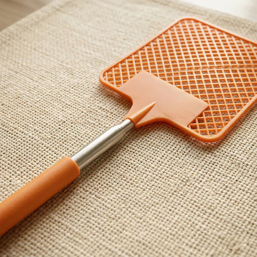 Happyclick Multipurpose Plastic Fly Swatter With Extendable Handle (1 Pc, 63 Cm)
