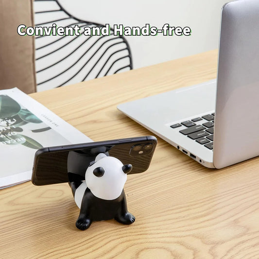 HappyClick Panda Mobile Phone Stand Holder – Cute & Stable Desk Accessory