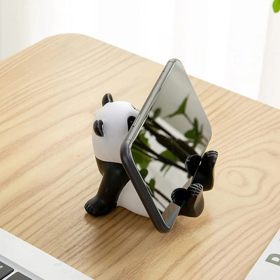 HappyClick Panda Mobile Phone Stand Holder – Cute & Stable Desk Accessory