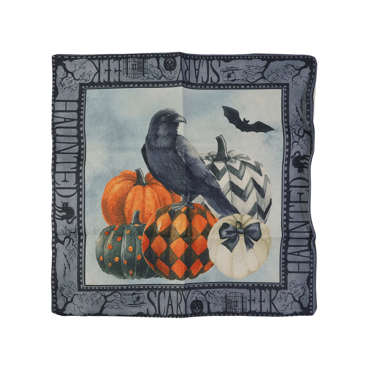 Happyclick 45x45 Cm Decorative Printed Cushion Pillow Cover with Zipper (1 Pc)