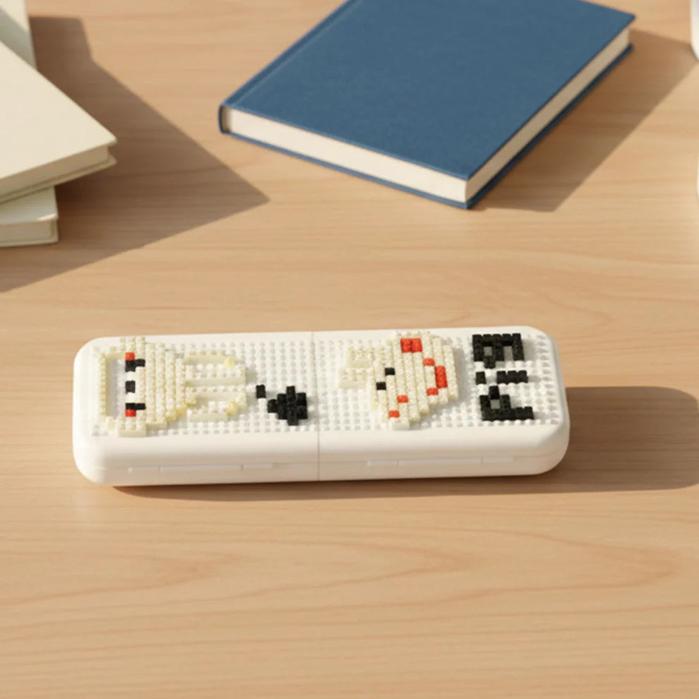 Happyclick Decorative Pixel Art Style Desk Pen Holder (1 Pc) - HappyClick