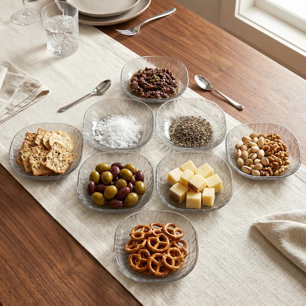 Happyclick 9 in 1 Snack Serving Plates – Multipurpose Organizer for Parties