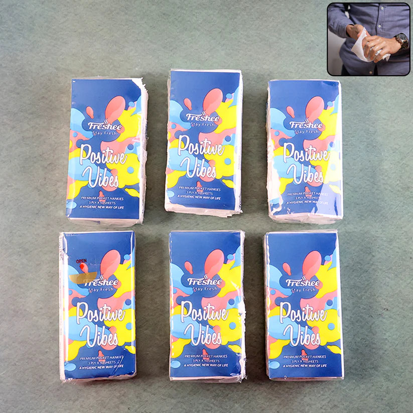 Happyclick Premium 6-in-1 Soft Pocket Tissue Pack (60 Sheet) - HappyClick