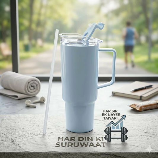 Happyclick Travel Mug – Large 1800ml Capacity with Leak-Proof Lid for Hydration