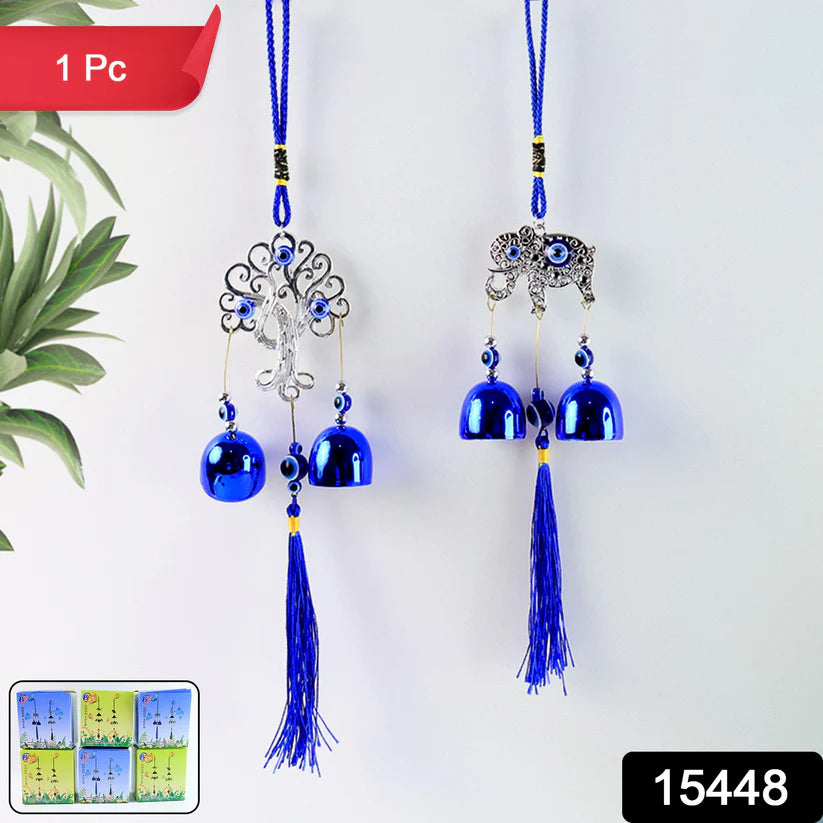 Happyclick Metal Evil Eye Wind Chime Bells (Mix Design / 1 Pc) - HappyClick