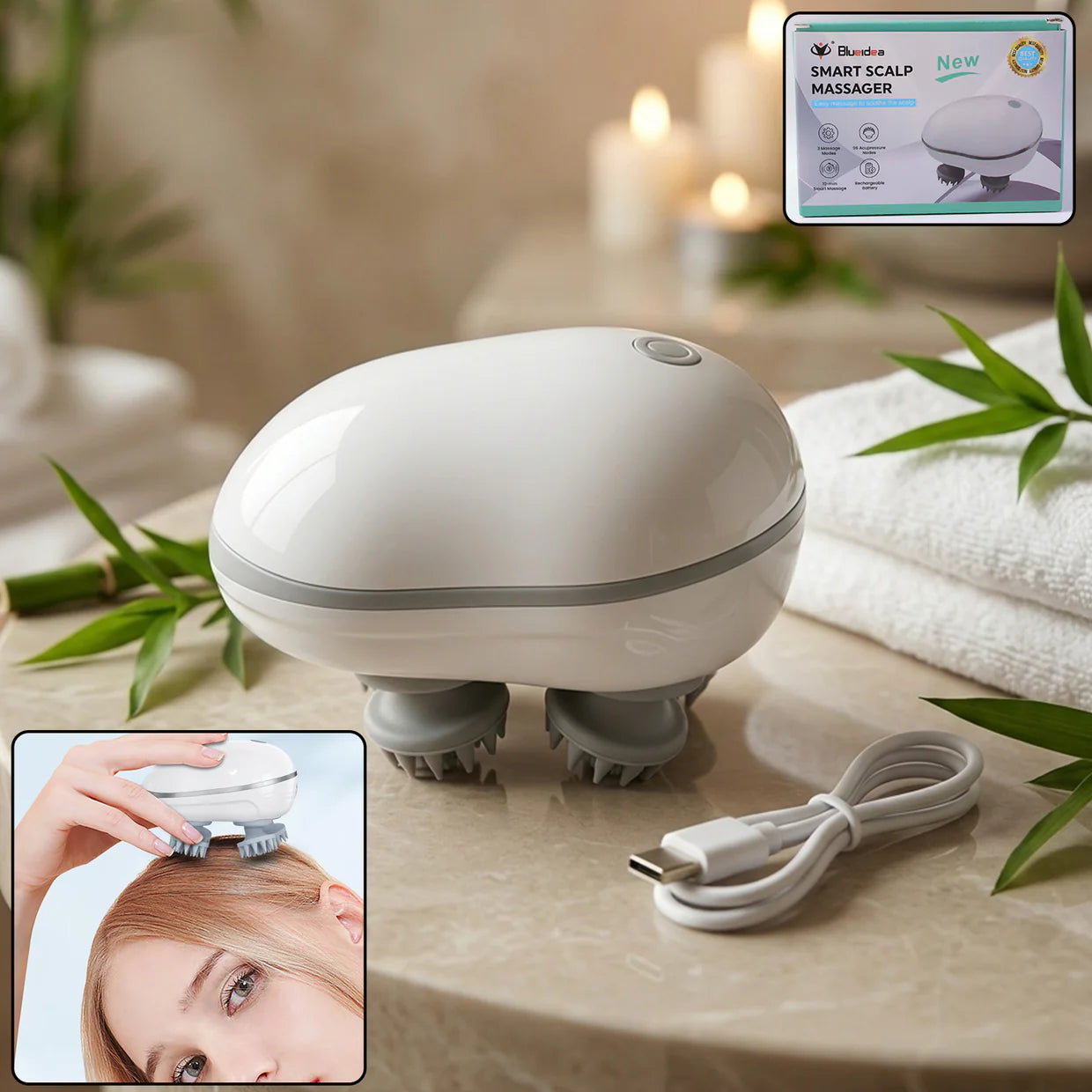 Happyclick Smart Electric Scalp Massager (1 Pc)