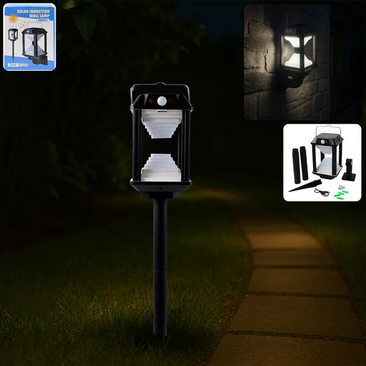 Happyclick.Premium Solar Induction LED Wall Lamp with Motion Sensor (1 Set)