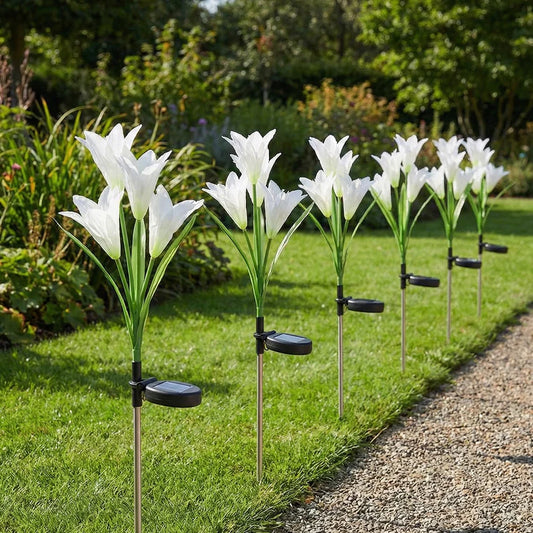 Happyclick Solar Garden Flower Lights - (2Pc Set) - HappyClick