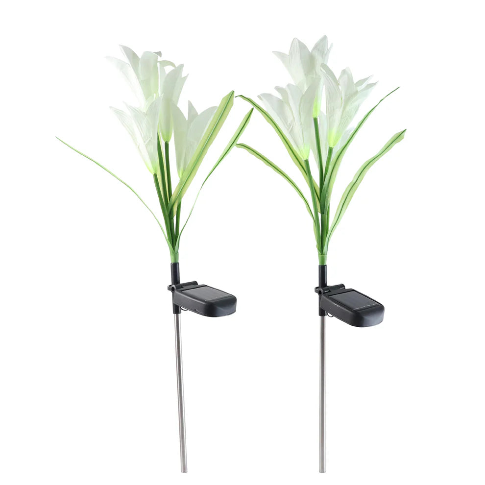 Happyclick Solar Garden Flower Lights - (2Pc Set) - HappyClick