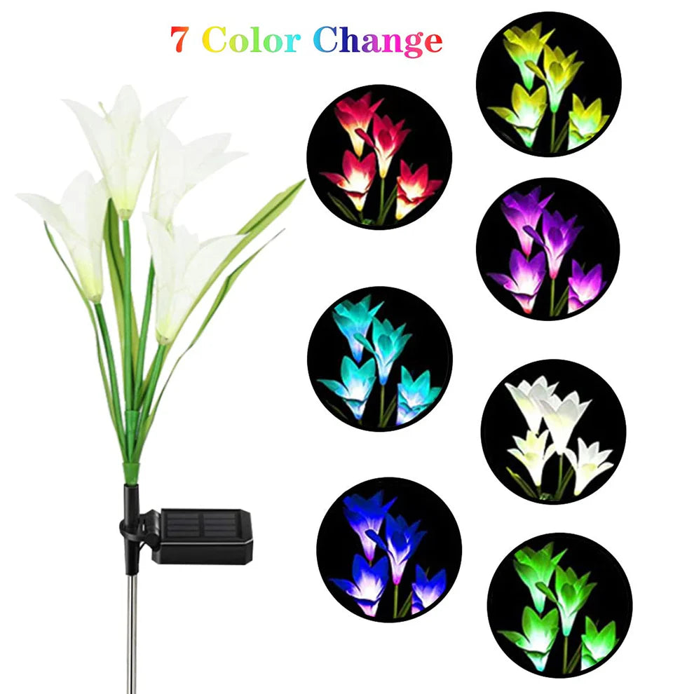 Happyclick Solar Garden Flower Lights - (2Pc Set) - HappyClick