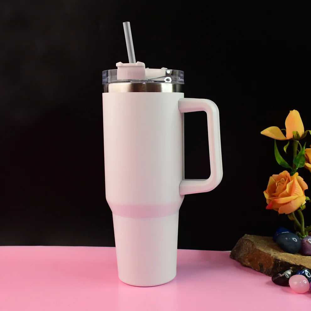 Happyclick Premium Stainless Steel Vacuum Insulated Travel Mug Tumbler (890ML / 1 Pc / Mix Color) - HappyClick