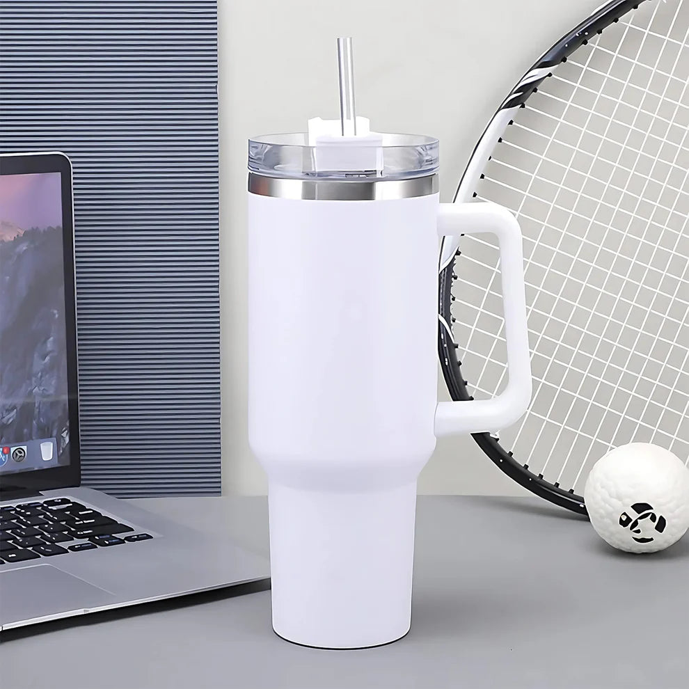 Happyclick Premium Stainless Steel Vacuum Insulated Travel Mug Tumbler (890ML / 1 Pc / Mix Color) - HappyClick