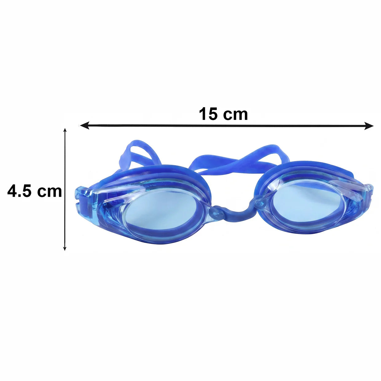 Happyclick Kids Durable Swimming Goggles with Soft Cushion Seal and Adjustable Head Strap – 1 Pc