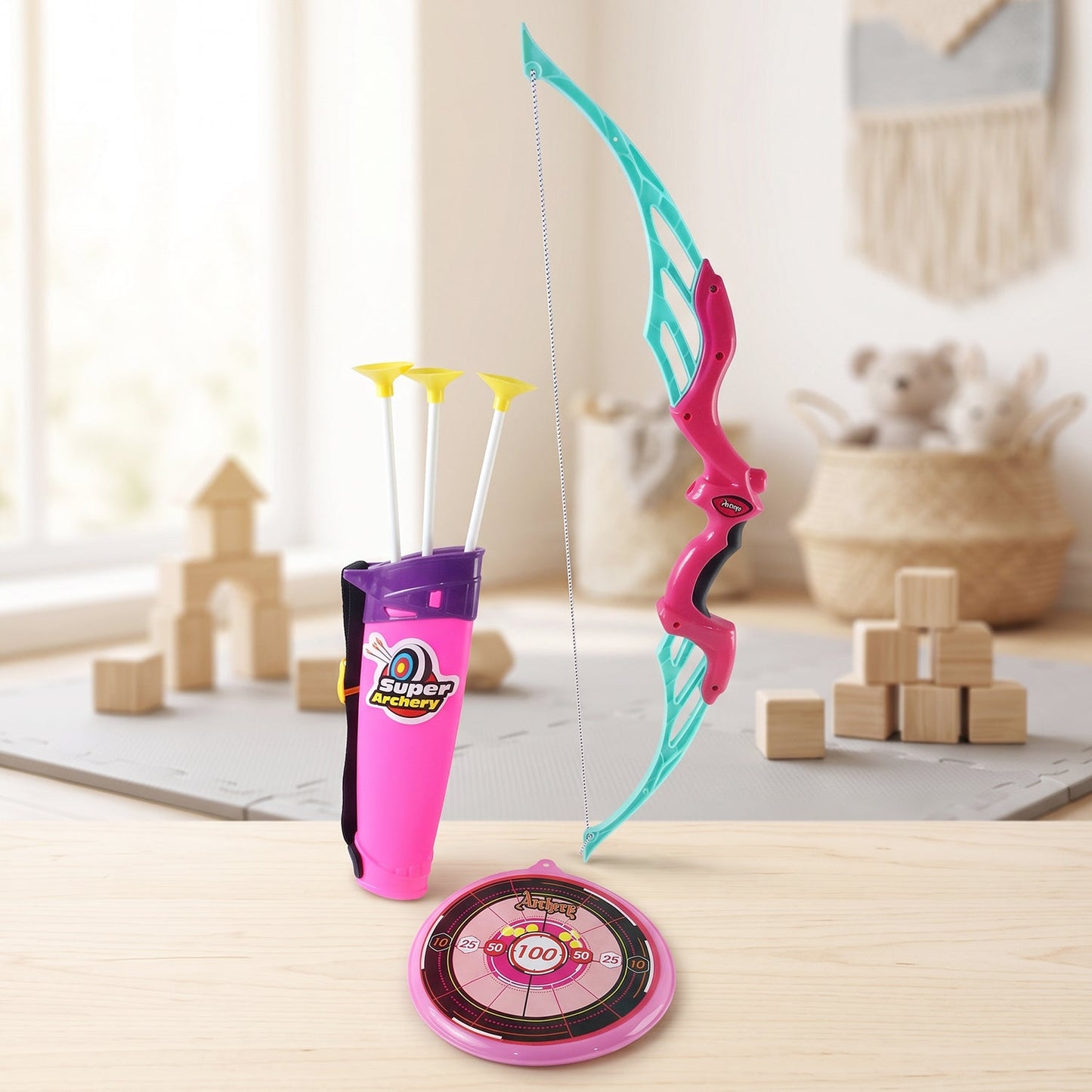 Kids Archery Set – Dhanush Baan Toy with Target & Arrows | Aditi