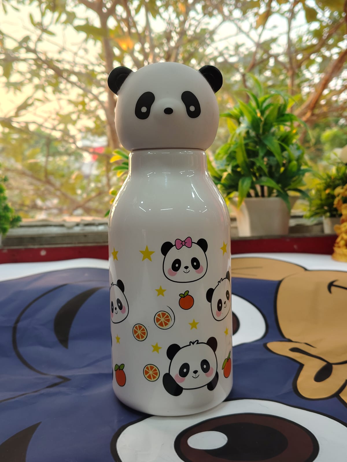 3D Animal Head Kids Plastic Water Bottle | 500ml Lightweight Sipper School Bottle ( 1 bottle only)