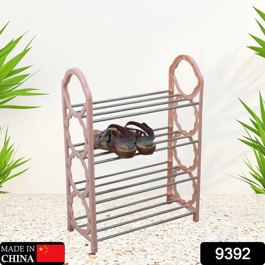 Happyclick 4-Layer Shoe Storage Shelf Stand for Space-Saving Home Organizer - HappyClick