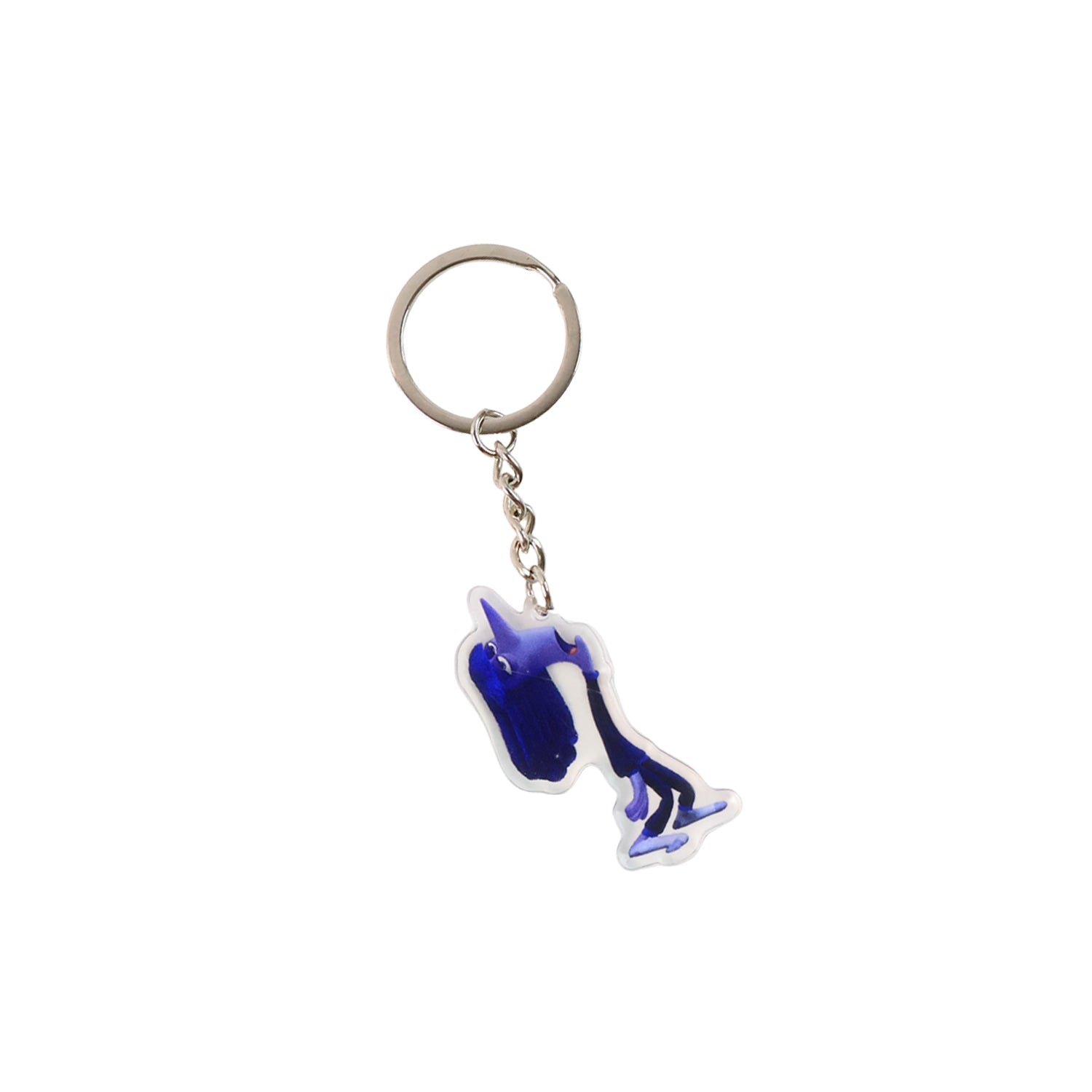 Miniature acrylic cartoon character keychain featuring animated design