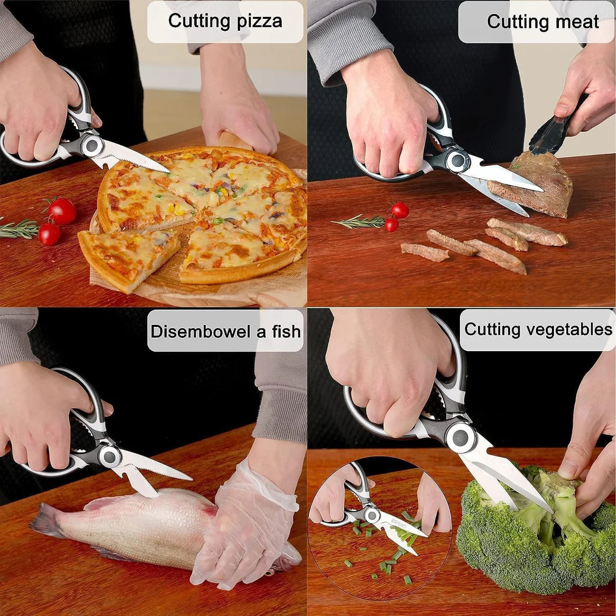 Happyclick 3-in-1 Multi-Function Kitchen Tool Veggies, Fruit, Cheese & Meat with Bottle Opener