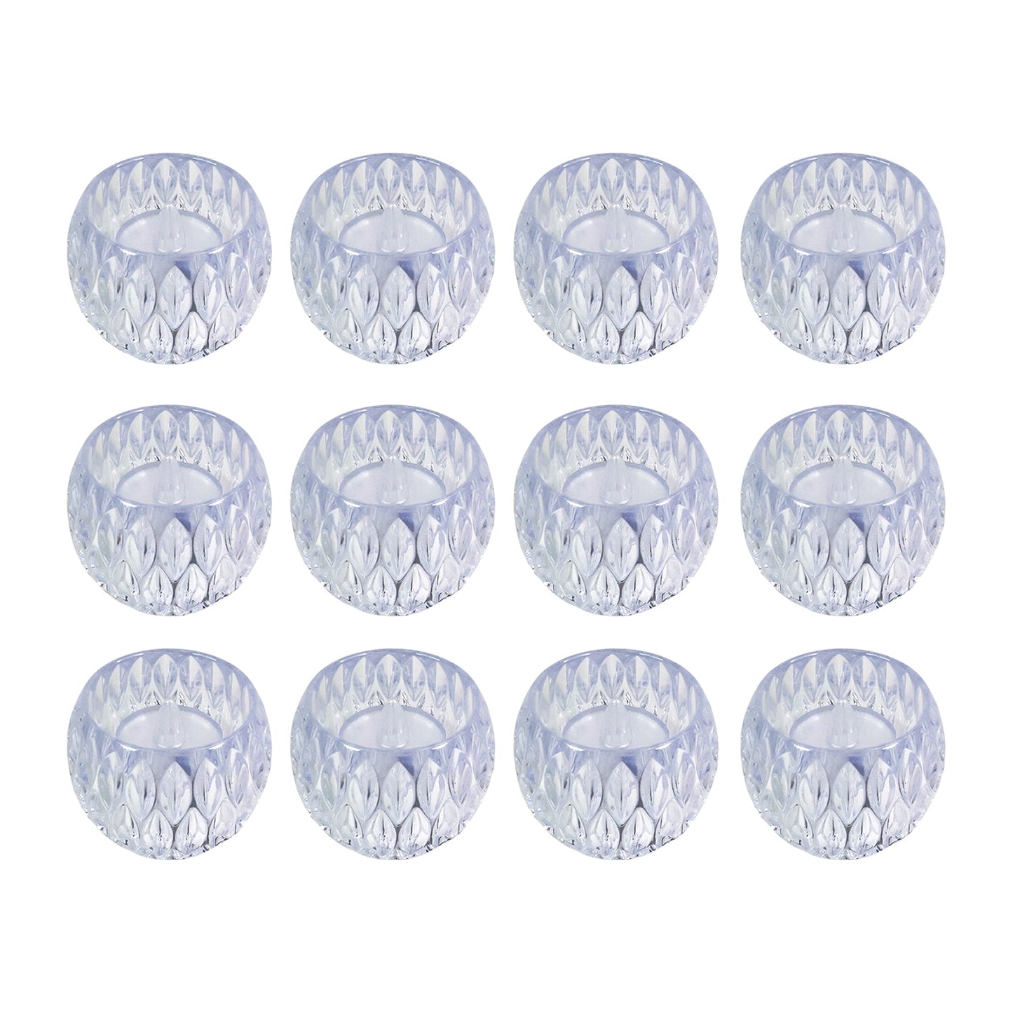 Premium crystal style flameless LED lamps creating cozy ambiance
