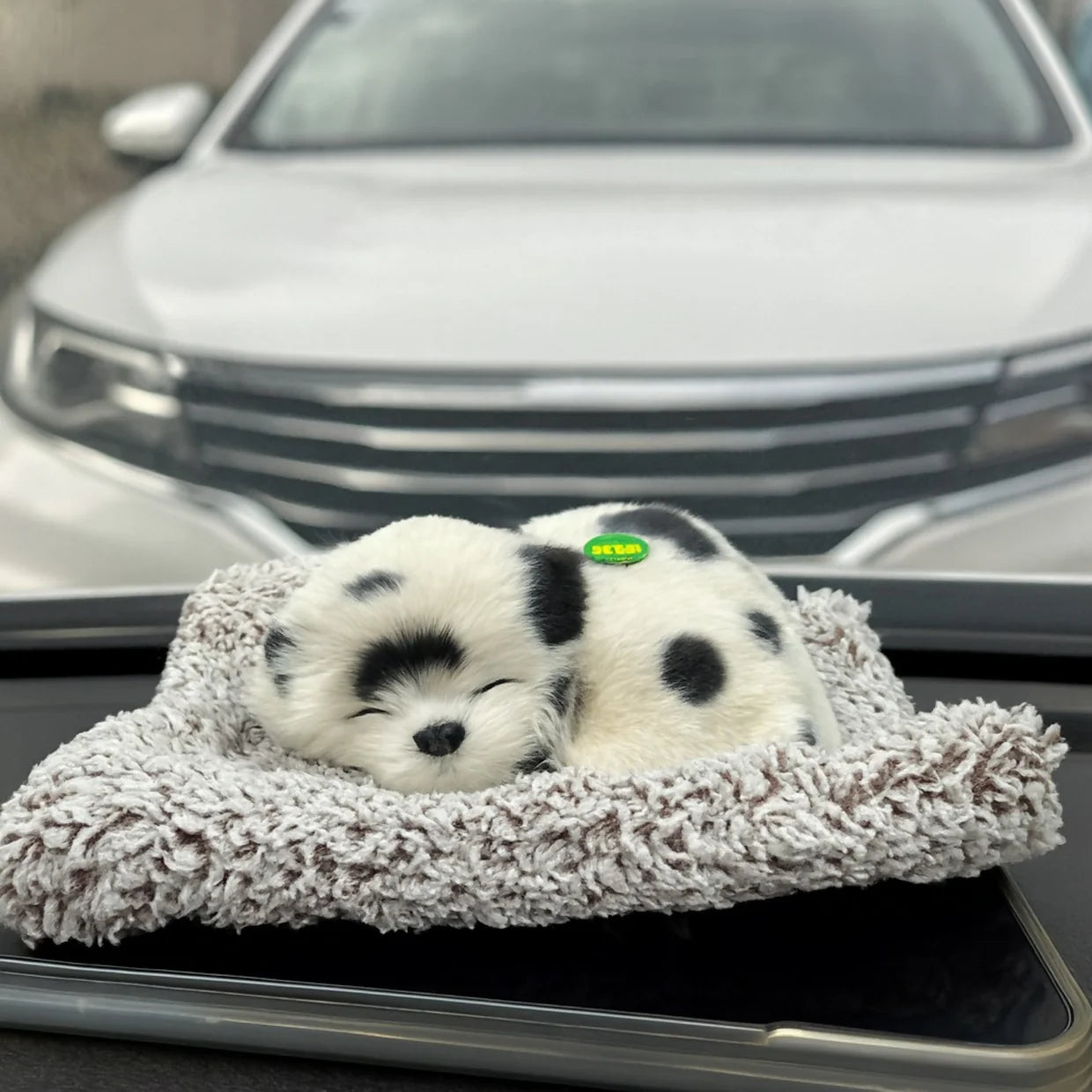 HappyClick Adorable Puppy Dashboard Showpiece for Car Interior Décor - HappyClick