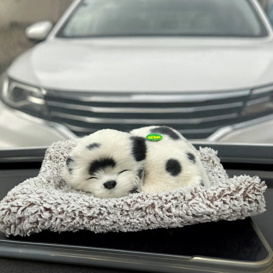 HappyClick Adorable Puppy Dashboard Showpiece for Car Interior Décor - HappyClick