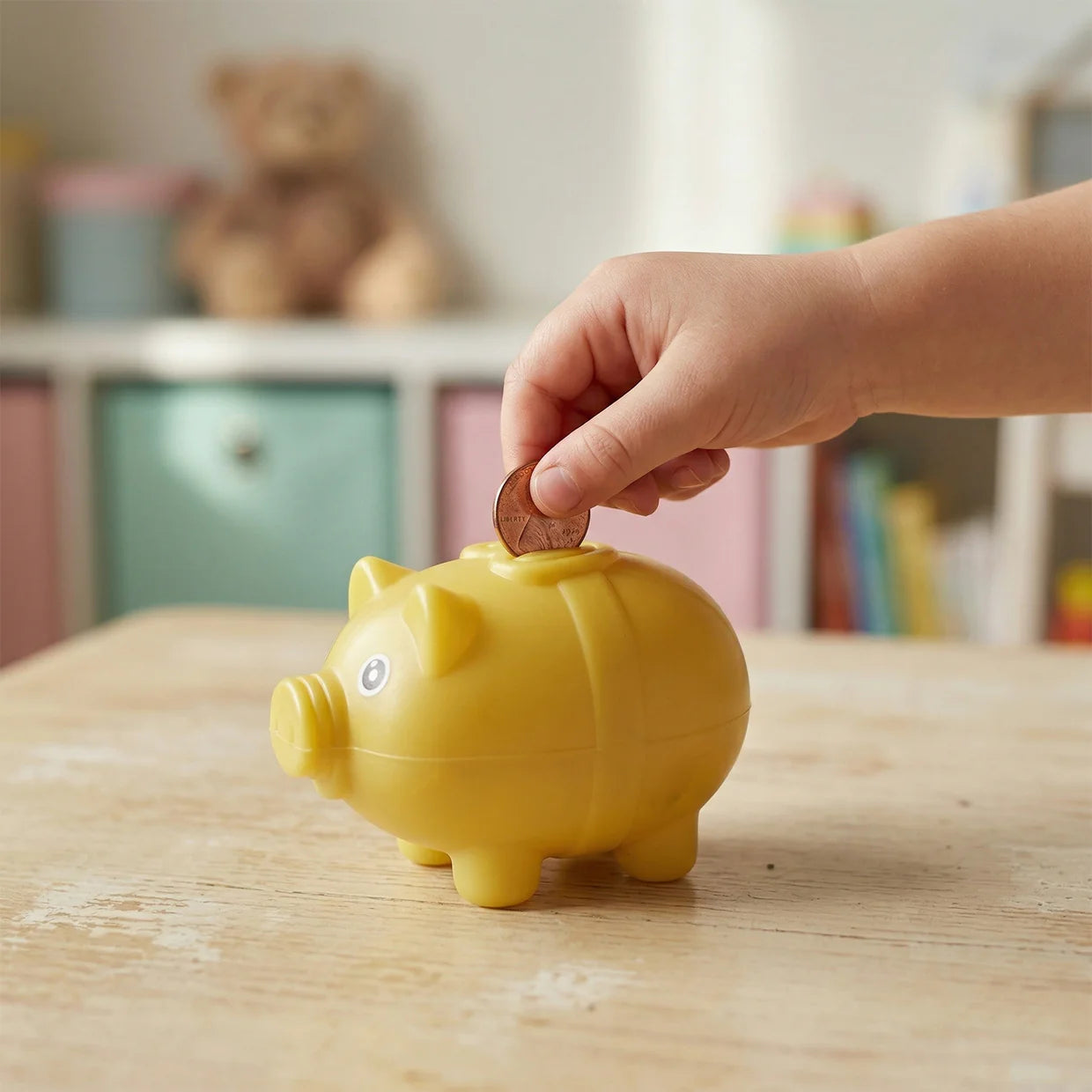 Happyclick Small Piggy Money Bank Coin Saving Box (1 Pc)