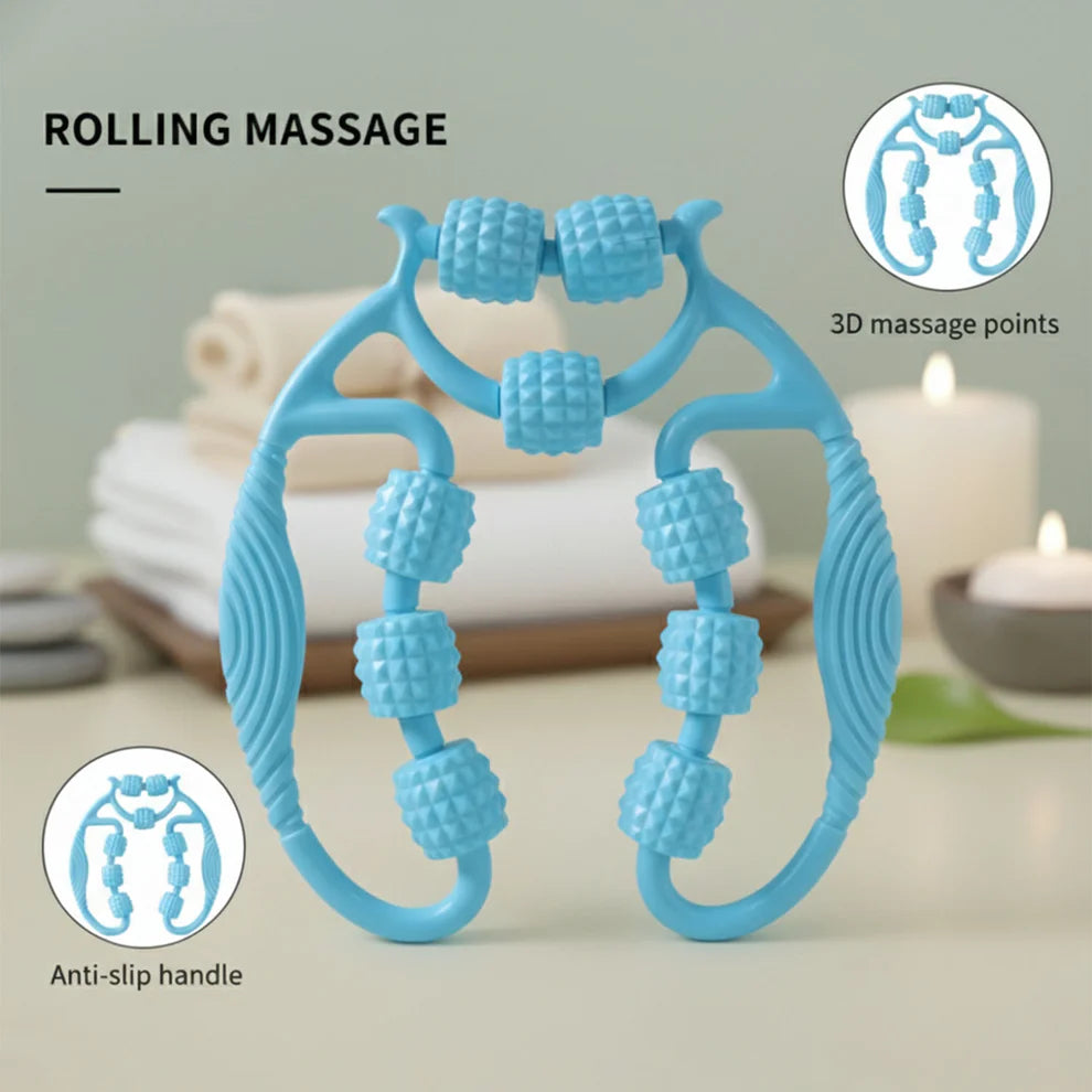 Happyclick Handheld Body Massage Roller for Legs, Arms & Muscle Relaxation (1 Pc) - HappyClick