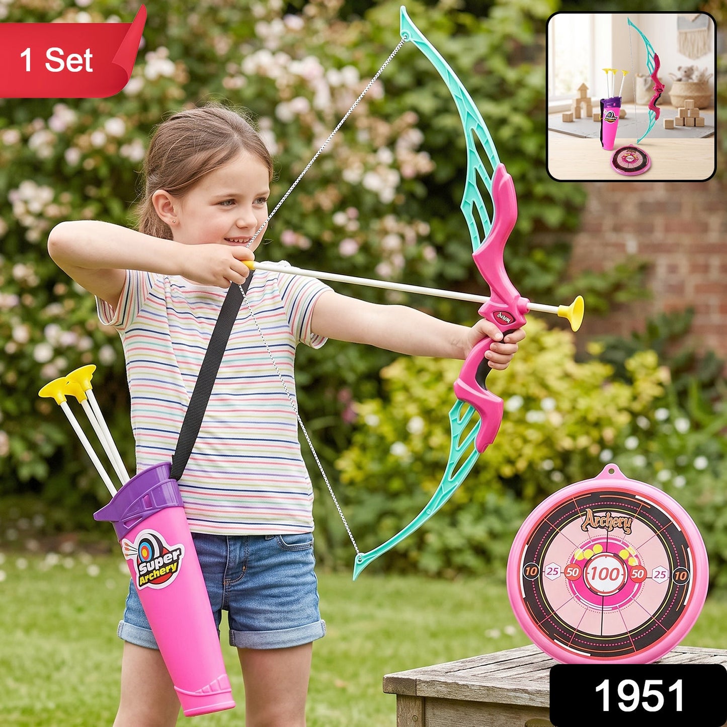 Kids Archery Set – Dhanush Baan Toy with Target & Arrows | Aditi
